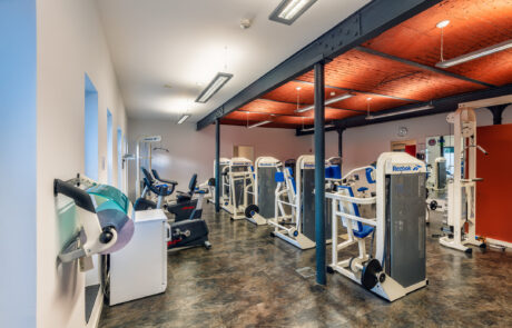 Schloss Gimborn Fitnessraum vorne